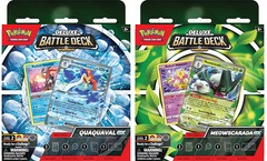 Pokemon Quaquaval ex/Meowscarada ex Deluxe Battle Decks - Set of Both